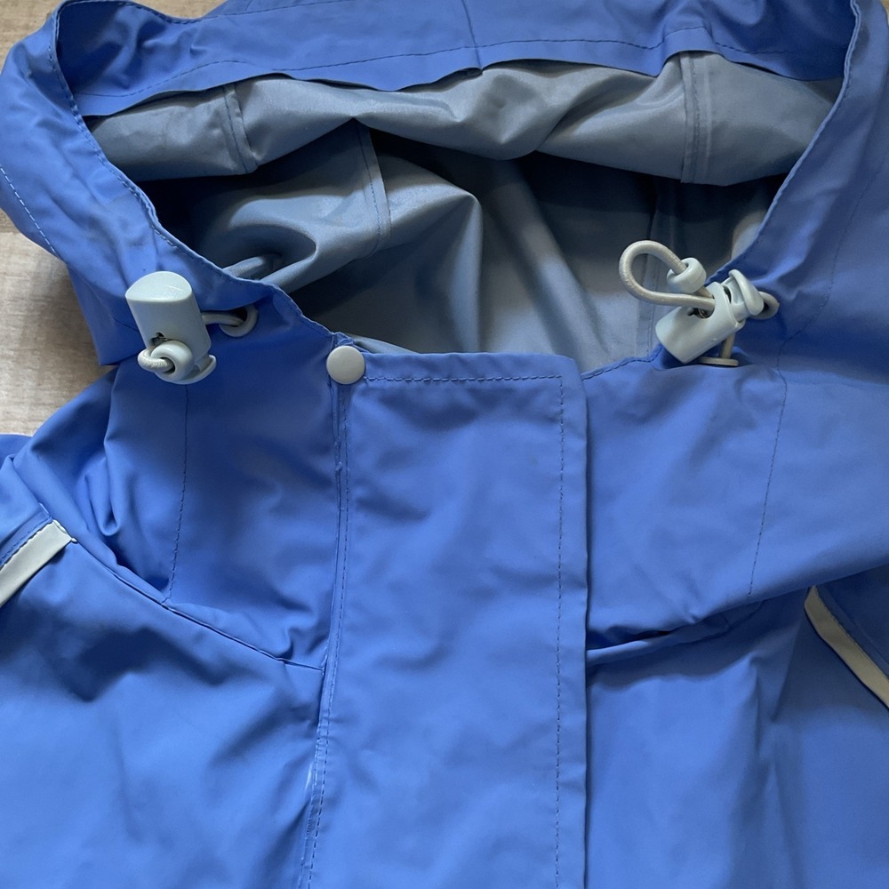 Cabela's Women's Hooded Rain Jacket Sz S Blue Periwinkle - Picture 4 of 8
